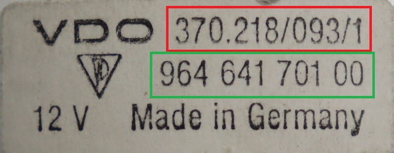 Porsche - 964 vanaf 1989 Tellerpaneel reparatie