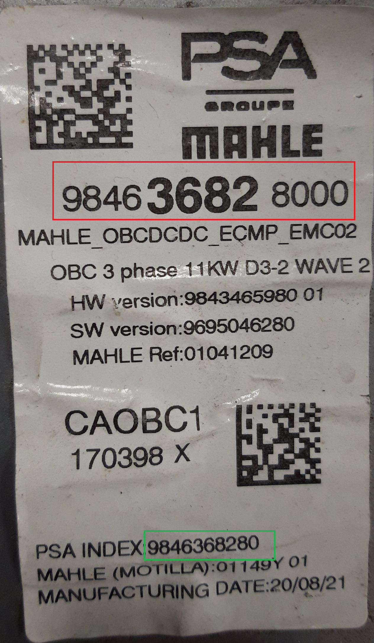Benelli - Corsa-e vanaf 2020 OBC reparatie
