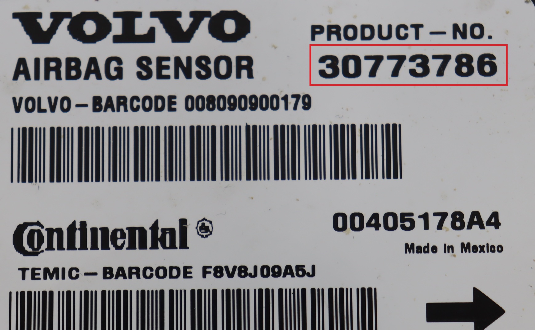 Volvo - C30 vanaf 2006 Airbagmodule reparatie