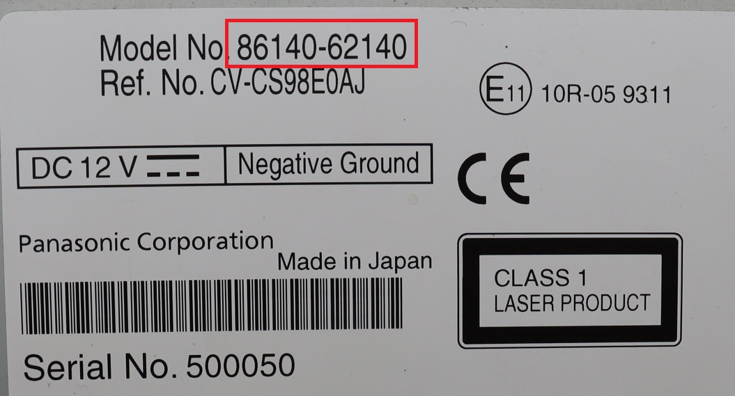 Toyota - Mirai gen 1 vanaf 2014 Navigatietoestel reparatie